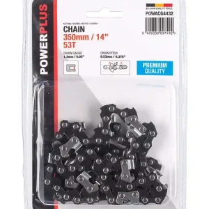 Super Prix Chaîne de tronçonneuse - 350mm - 53 dents - Acier trempé POWERPLUS