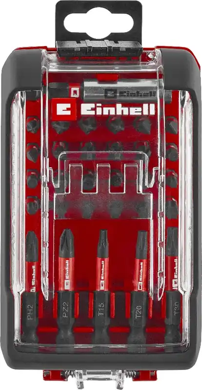 Commander Vite Boîte d`embouts acier S2 PXC 30 pièces - EINHELL