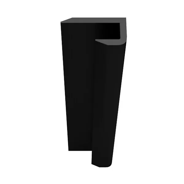 Profilés de finition aluminium mural - Lot de 2 - Noir mat AURLANE Prix Promo