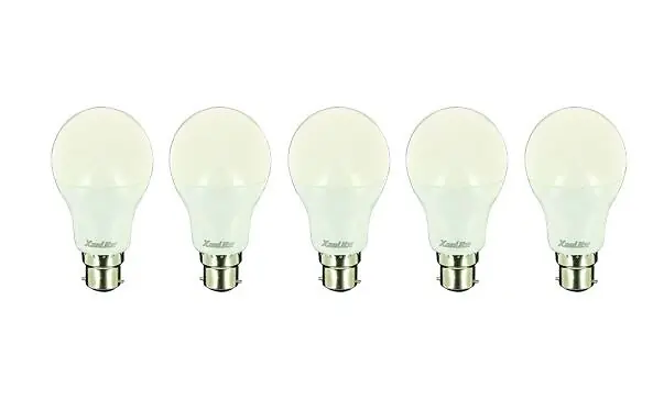 Lot de 5 ampoules LED A60 - culot B22 - Blanc neutre 4000K XANLITE Meilleur Choix