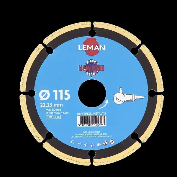 Marque Disque à tronçonner carbure - métal - D115mm LEMAN