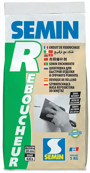 Enduit de rebouchage - Plâtre - 5Kg SEMIN Produit De Marque