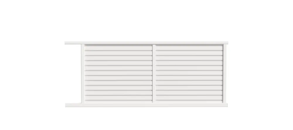Portail coulissant aluminium ALIZEE l.4,00 x H.1,65 m blanc - PREFALU Nouvelle Collection