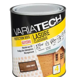 Solde Lasure classique Chêne foncé - 1L VARIATECH