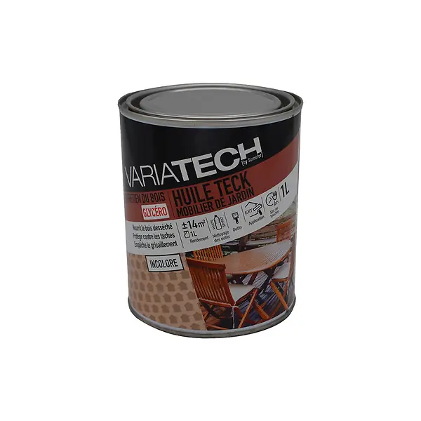 Huile de teck - À base d‘huile naturelle - 1L VARIATECH Petit Prix