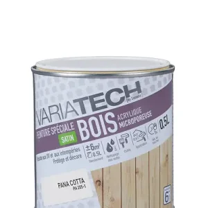 Bon Marché Peinture spéciale bois acrylique satin - Pana Cotta - 0,5L VARIATECH