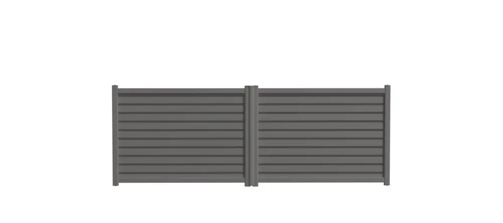 Portail battant aluminium ALIZEE l.3,00 x H.1,71 m blanc - PREFALU Certifié