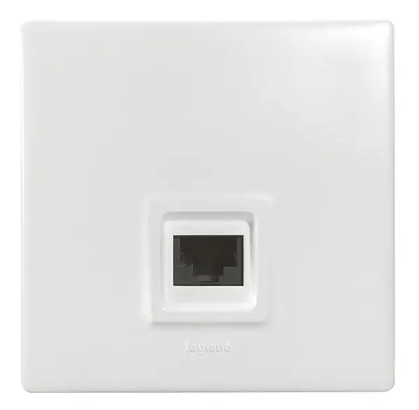 Promotion Prise RJ45 catégorie 6 FTP Neptune - Blanc - encastrée LEGRAND