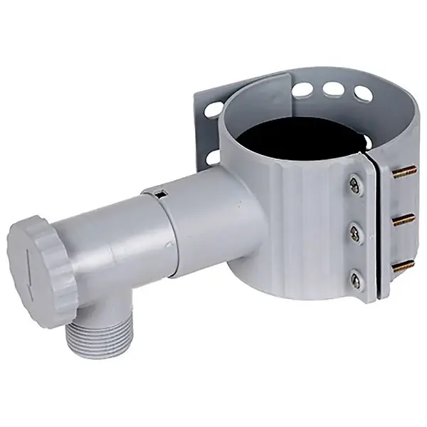 Récupérateur d‘eau de pluie PVC - Diam.75 à Diam.100mm - Gris FITT Dernier Modèle