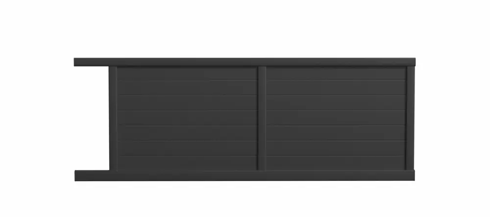 Vente Directe Portail coulissant aluminium LEO l.3,50 x H.1,70 m gris - PREFALU