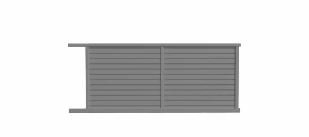 Portail coulissant aluminium ALIZEE l.4,00 x H.1,65 m gris - PREFALU Achetez Aujourd'hui