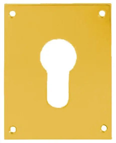Acheter Direct Plaque de propreté laiton poli clé I 90x90mm - HERACLES - 251652-CLEI