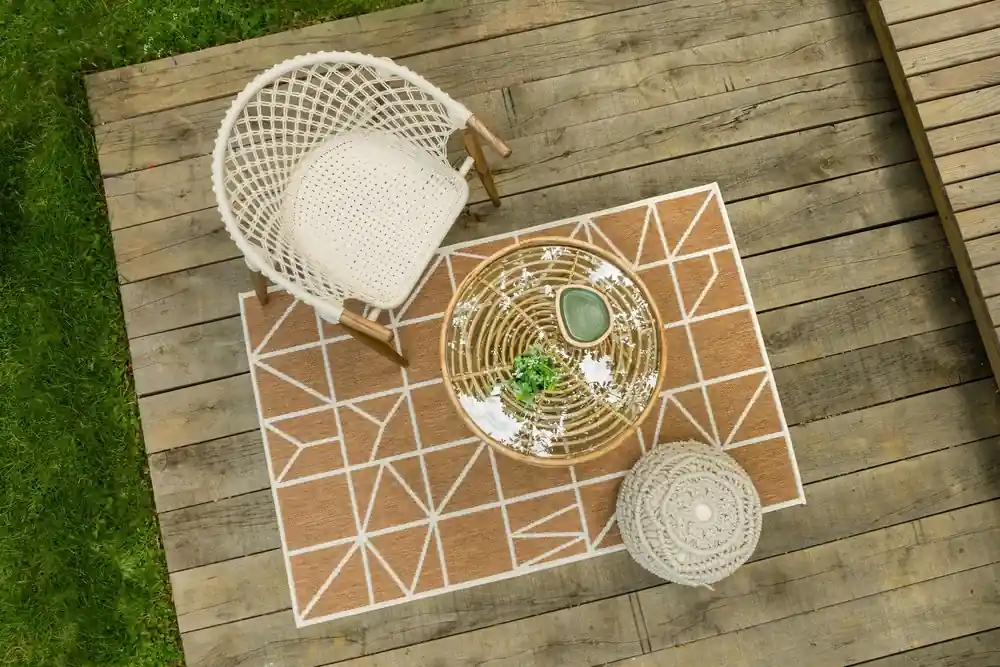 Satisfait Ou Remboursé Tapis extérieur 170 x 240 cm Alexandrie JARDILINE