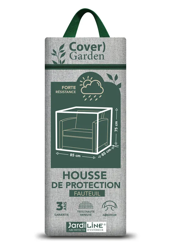 Housse pour fauteuil 85 x 85 x 75 cm JARDILINE Commander Maintenant