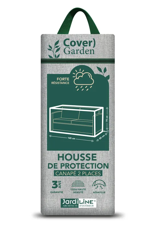 Meilleur Prix Housse pour canapé 2 places 145 x 85 x 75 cm JARDILINE