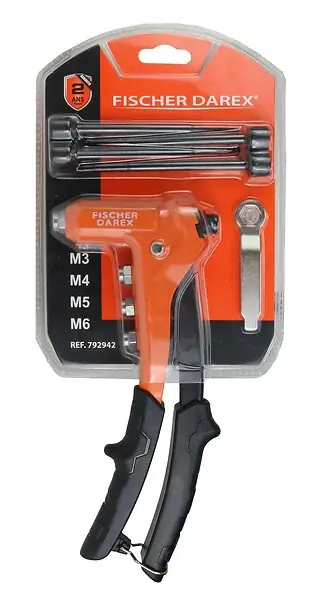 Prix Réduit Pince à riveter et sertir écrous - Acier - M3 à M6 FISCHER DAREX