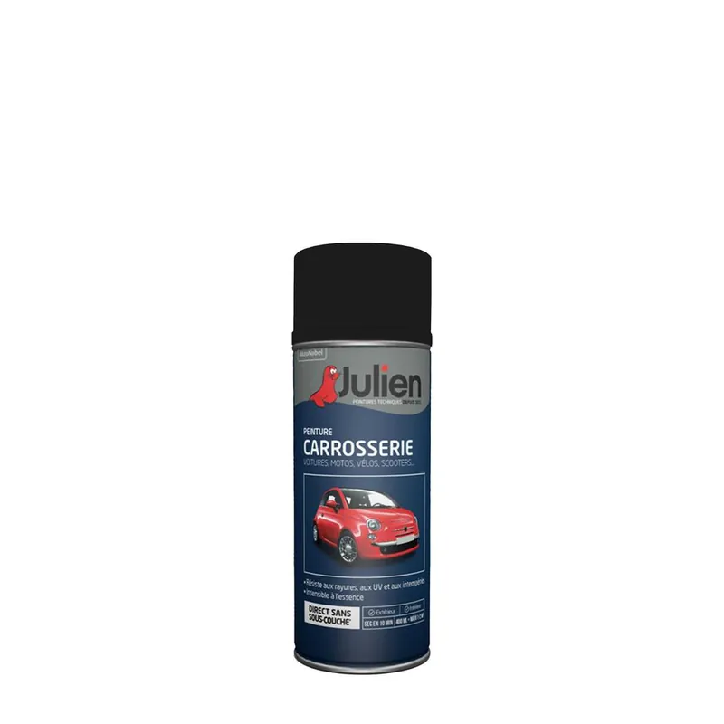 Bombe de peinture carroserie Noir Obsidienne Pearl 400ml - JULIEN Prix Promo