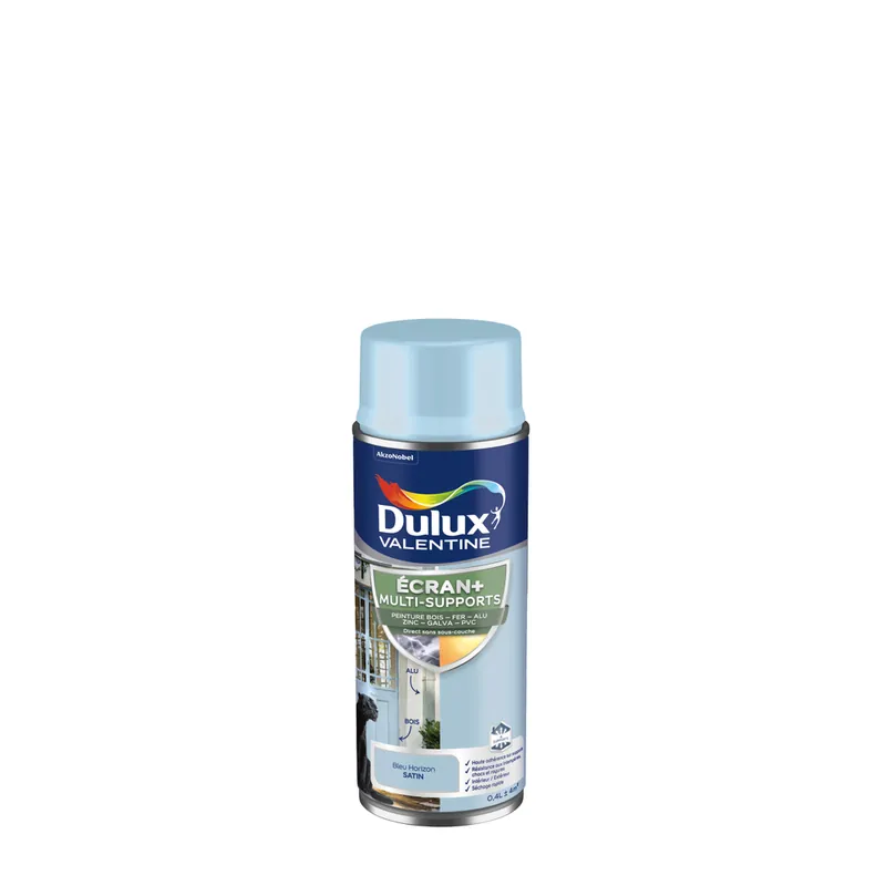 Peinture Ecran+ Multi-supports Satin Bleu Horizon 400 ml DULUX VALENTINE Dernière Chance