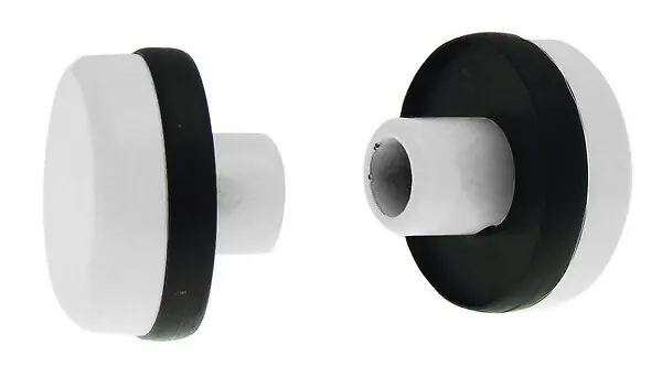 Jeu de 2 embouts pour poignée DIVA I II IV finition laqué gris alu RAL9006 - LA CROISEE DS - DS6877-007 Super Prix