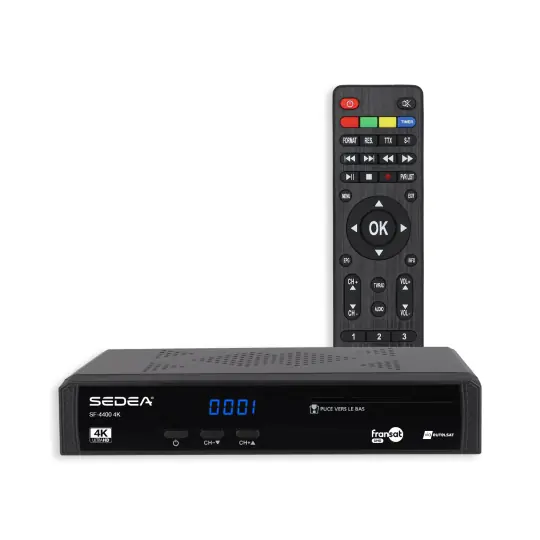 Offre Spéciale Récepteur satellite fransat SF-4400 4K UHD - SEDEA