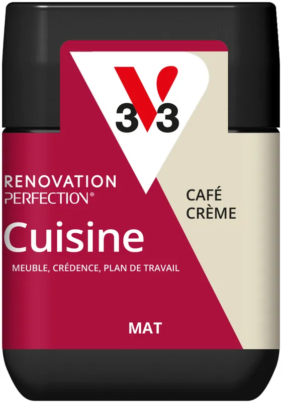 Dernier Modèle Peinture de rénovation pour cuisine café crème finition mate 75 ml - V33