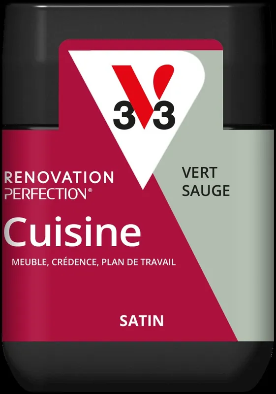 Peinture de rénovation pour cuisine vert sauge finition satinée 75 ml - V33 Must-Have