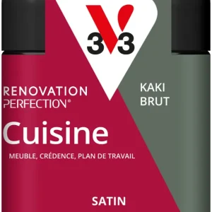 Solde Peinture de rénovation pour cuisine kaki brut finition satinée 75 ml - V33