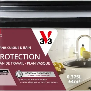 Usine Directe Vernis de protection pour cuisine et bain incolore finition mate 375 ml - V33
