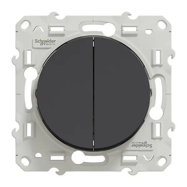 Double va-et-vient plastique Odace Anthracite 10 AX SCHNEIDER ELECTRIC Commander Maintenant