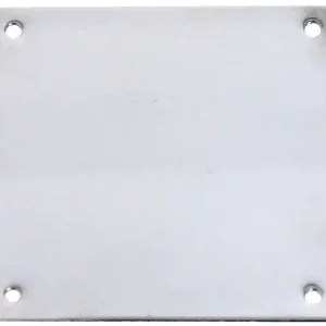 Plaque de propreté 90x90mm chromée poli - HERACLES - 251703 Satisfait Ou Remboursé