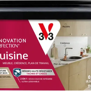 Peinture de rénovation pour cuisine effet bois chêne naturel 0,75L - V33 Acheter En Ligne