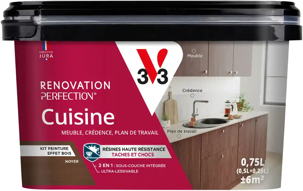 Commande En Gros Peinture de rénovation pour cuisine effet bois noyer 0,75L - V33