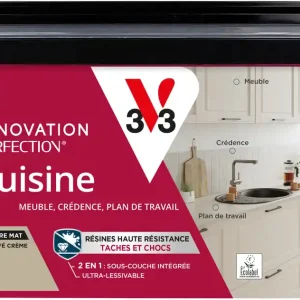 Petit Prix Peinture de rénovation pour cuisine café crème finition mate 2L - V33