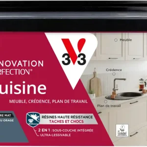 Nouvel Arrivage Peinture de rénovation pour cuisine bleu orage finition mate 2L - V33
