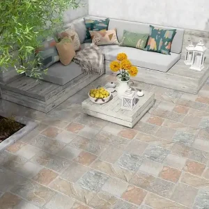 Carrelage sol extérieur AIA Grigio - Gris - 31x61,8cm CERAM INDUSTRIE Prix Choc