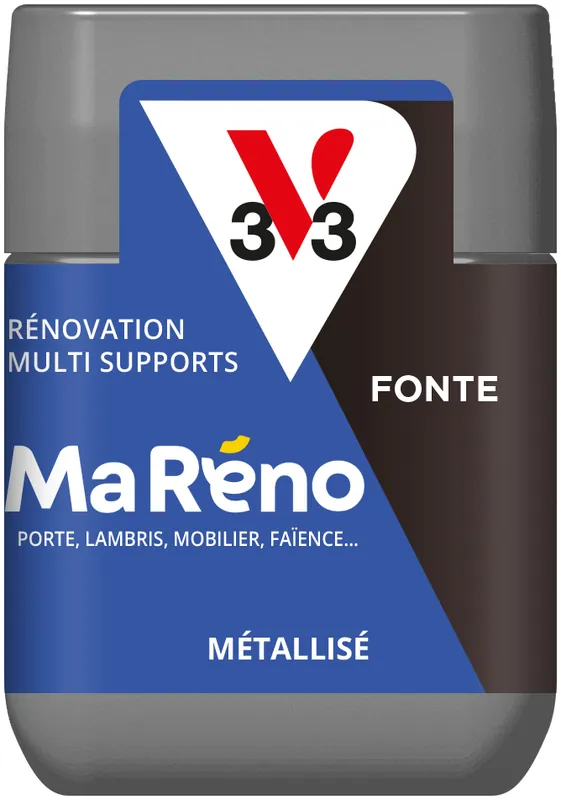 Achetez Aujourd'hui Peinture de rénovation multi-supports MaRéno fonte finition métallisée 75 ml - V33