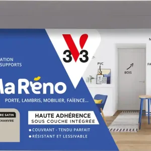 Retour Gratuit Peinture de rénovation multi-supports MaRéno chanvre finition satinée 2L - V33