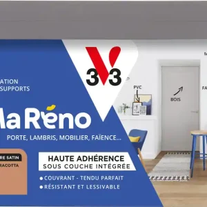 Jusqu'à Épuisement Des Stocks Peinture de rénovation multi-supports MaRéno terracotta finition satinée 2L - V33