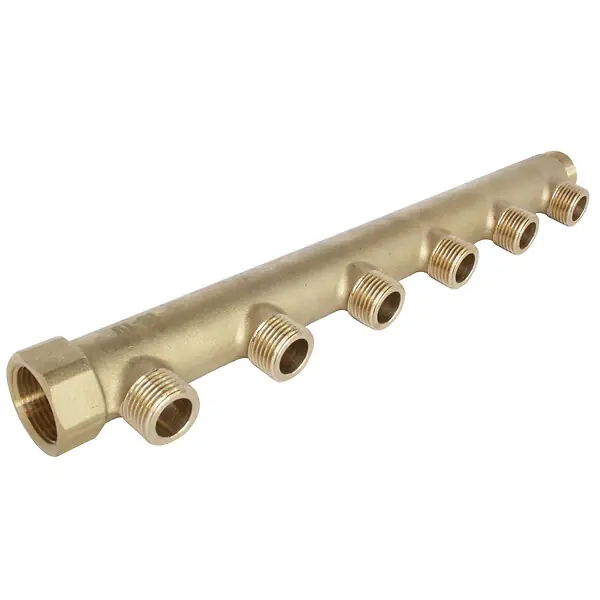 Collecteur monobloc laiton - 6 sorties - Entrée 20/27 MF SOMATHERM FOR YOU Produit De Marque