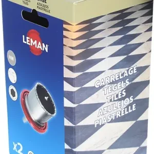 Quantité Limitée Lot de 2 trépans carbure - 63 et 67mm - carrelage faïence LEMAN