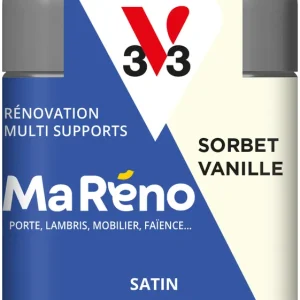 Top Vente Peinture de rénovation multi-supports MaRéno sorbet vanille finition satinée 75 ml - V33