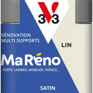 Peinture de rénovation multi-supports MaRéno lin finition satinée 75 ml - V33 Achetez Aujourd'hui