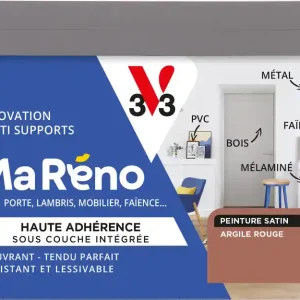Marque Peinture de rénovation multi-supports MaRéno argile rouge finition satinée 0,5L - V33