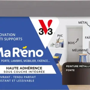 Peinture de rénovation multi-supports MaRéno fonte finition metallisée 0,5L - V33 Nouveauté
