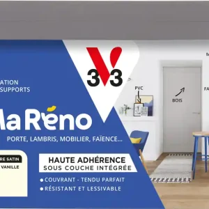 Offre Spéciale Peinture de rénovation multi-supports MaRéno sorbet vanille finition satinée 2L - V33