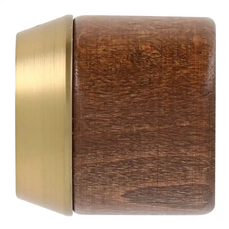 Embout déco bouchon à visser en bois diam 28 mm Finition Chêne foncé par 2 - MOBOIS Commander Vite