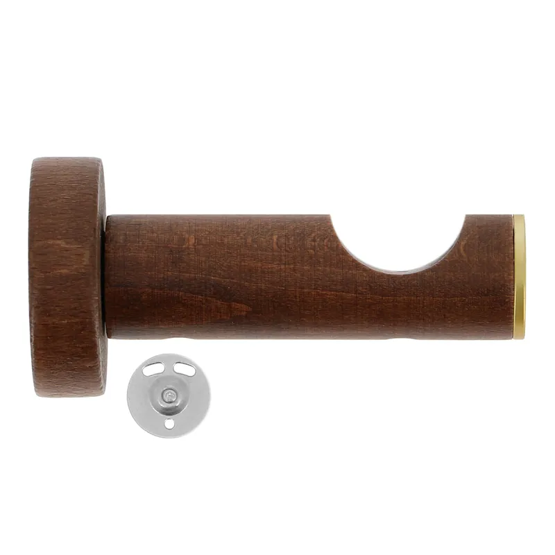 Prix Choc Support ouvert en bois de 80 mm diam 28 mm Finition Chêne foncé - MOBOIS