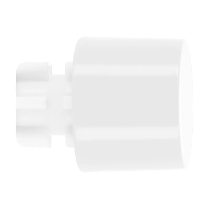 Vente Directe Embout déco bouchon en métal diam 28 mm Finition Blanc brillant par 2 - MOBOIS