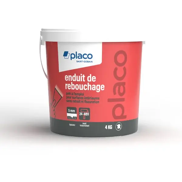 Quantité Limitée Enduit de rebouchage en pâte - 4Kg PLACO
