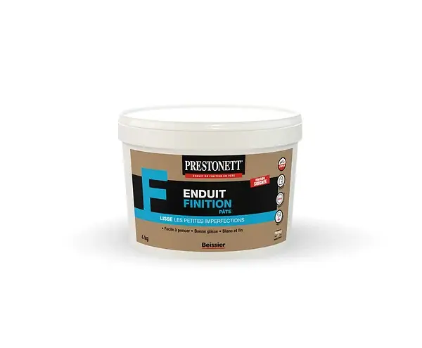 Enduit de finition prêt à l‘emploi Blanc 4Kg PRESTONETT Achat Immédiat